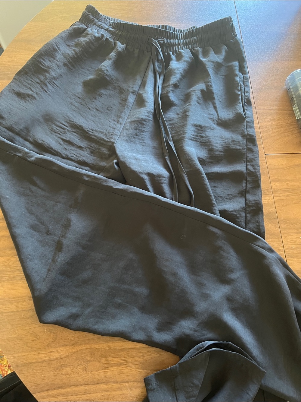 Bar III Black Elastic Waist Joggers size S